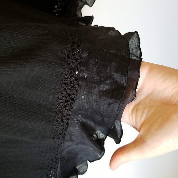 Isabel Marant Etoile Black Blouse CHAY- Size 6 - Picture 9 of 13